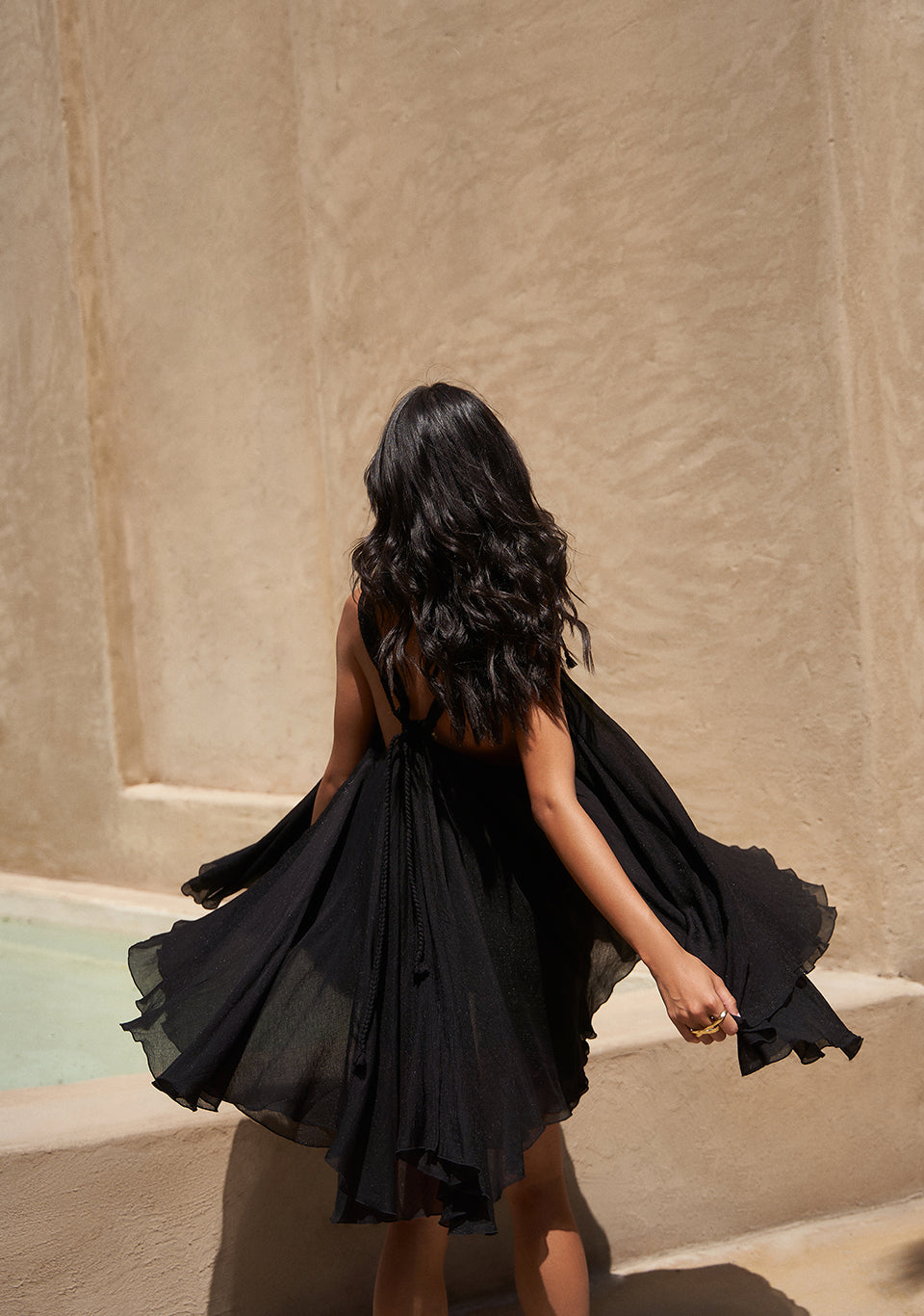 black travel dress DRESS FLORIDA Black