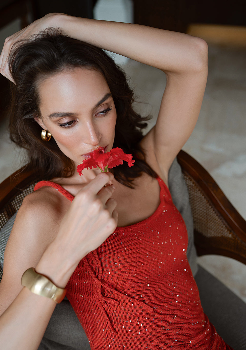 KNIT LONG DRESS SIENNA