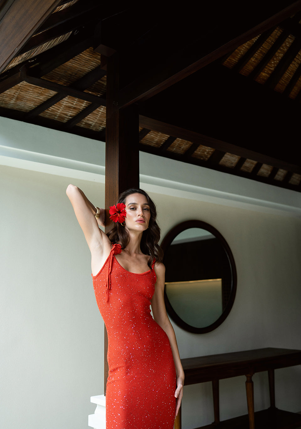 KNIT LONG DRESS SIENNA