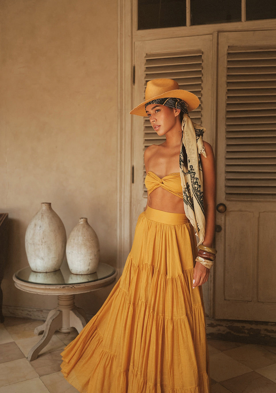 SOLÉA Straw Fedora Sand