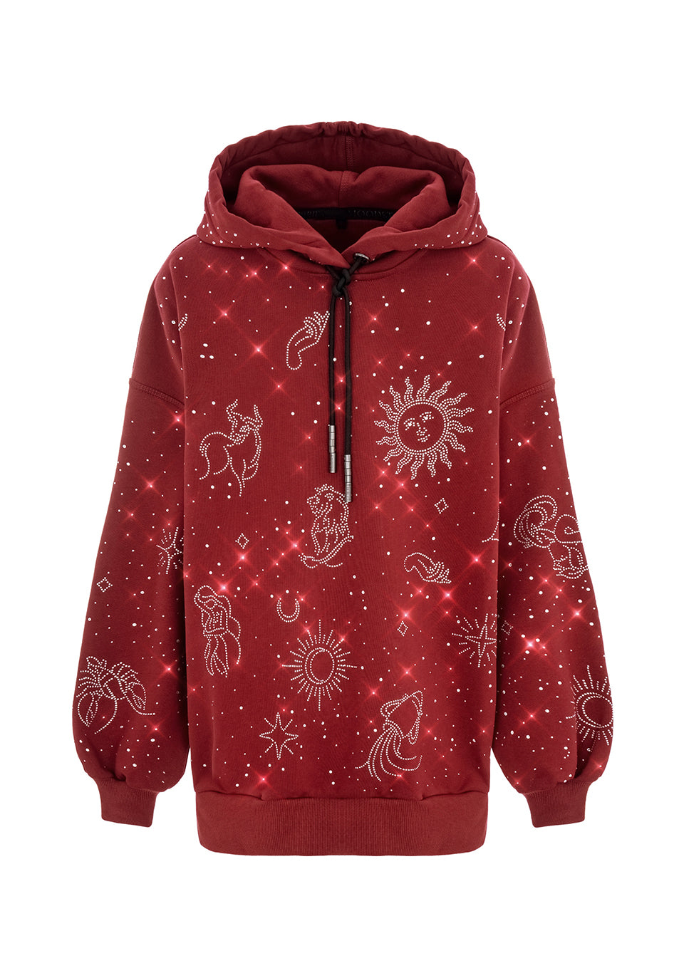 HOODIE MAROON ZODIAC - Women's Travel Clothing | MOODSTORIES
