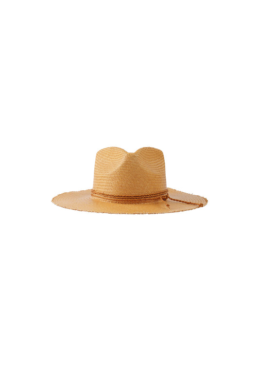 SOLÉA Straw Fedora Sand